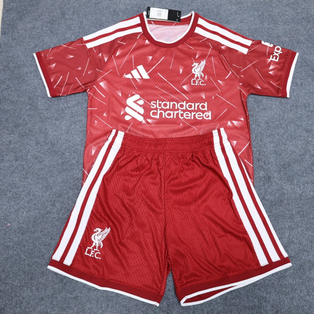 26-27 Liverpool Home Soccer Kids Kit Player Version