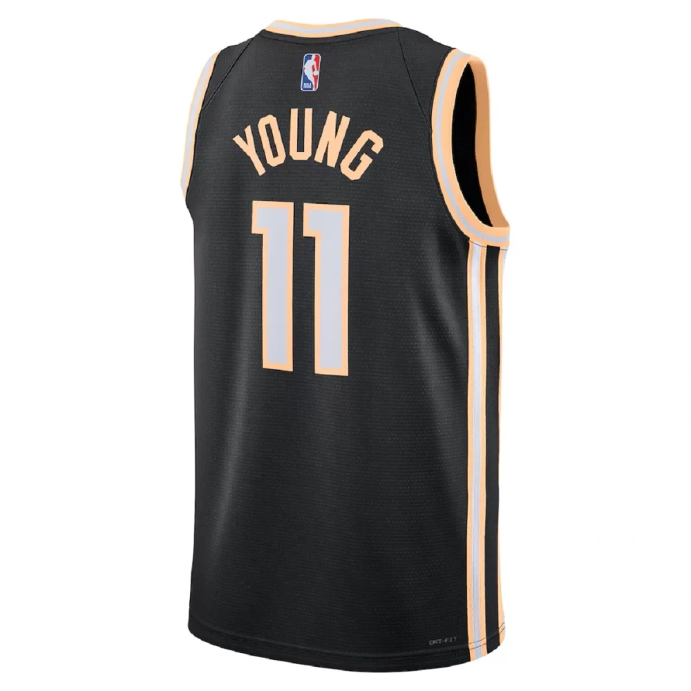 Unisex Atlanta Hawks Trae Young #11 Black Swingman Jersey 2025/26 - City Edition