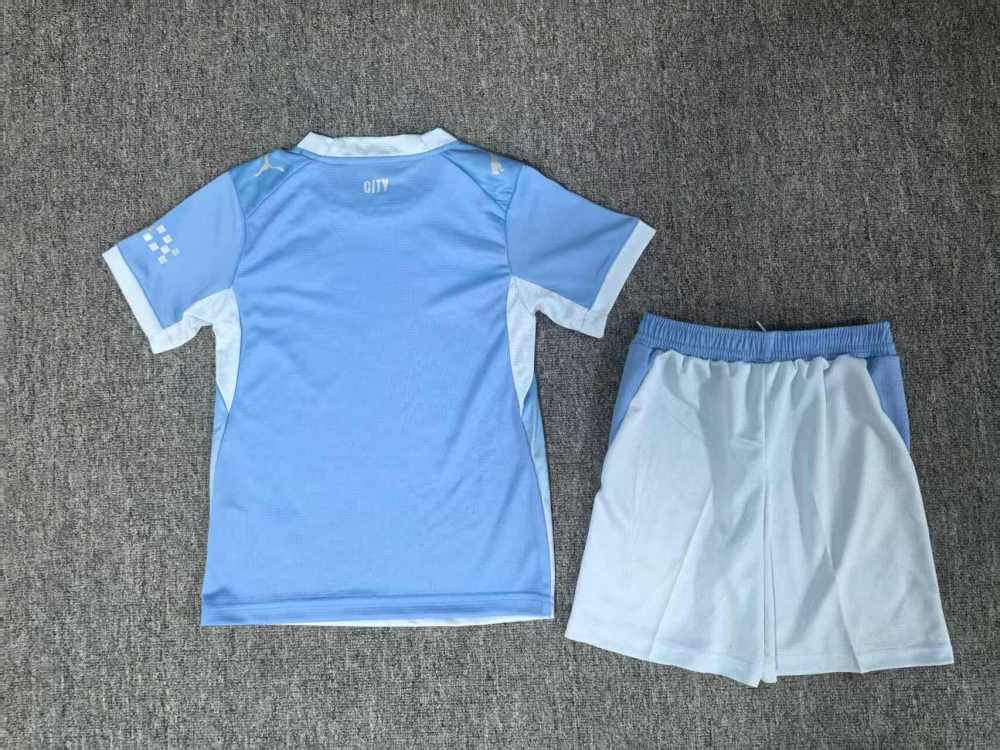 26-27 Manchester City Home Soccer Kids Kit