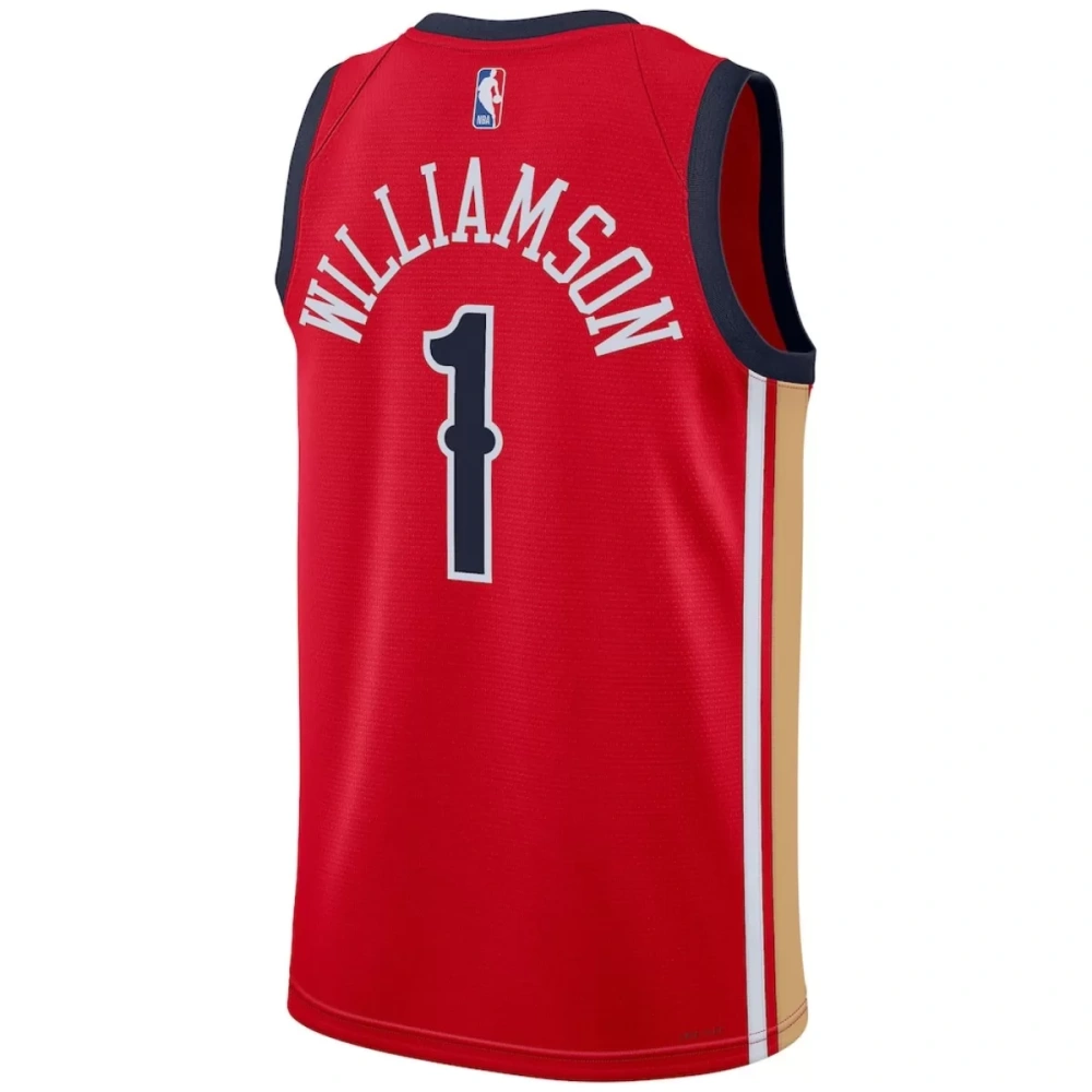 Unisex New Orleans Pelicans Zion Williamson #1 Red Swingman Jersey - Statement Edition