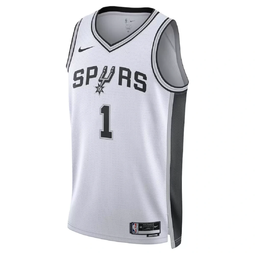 Unisex San Antonio Spurs Victor Wembanyama #1 White Swingman Jersey - Association Edition