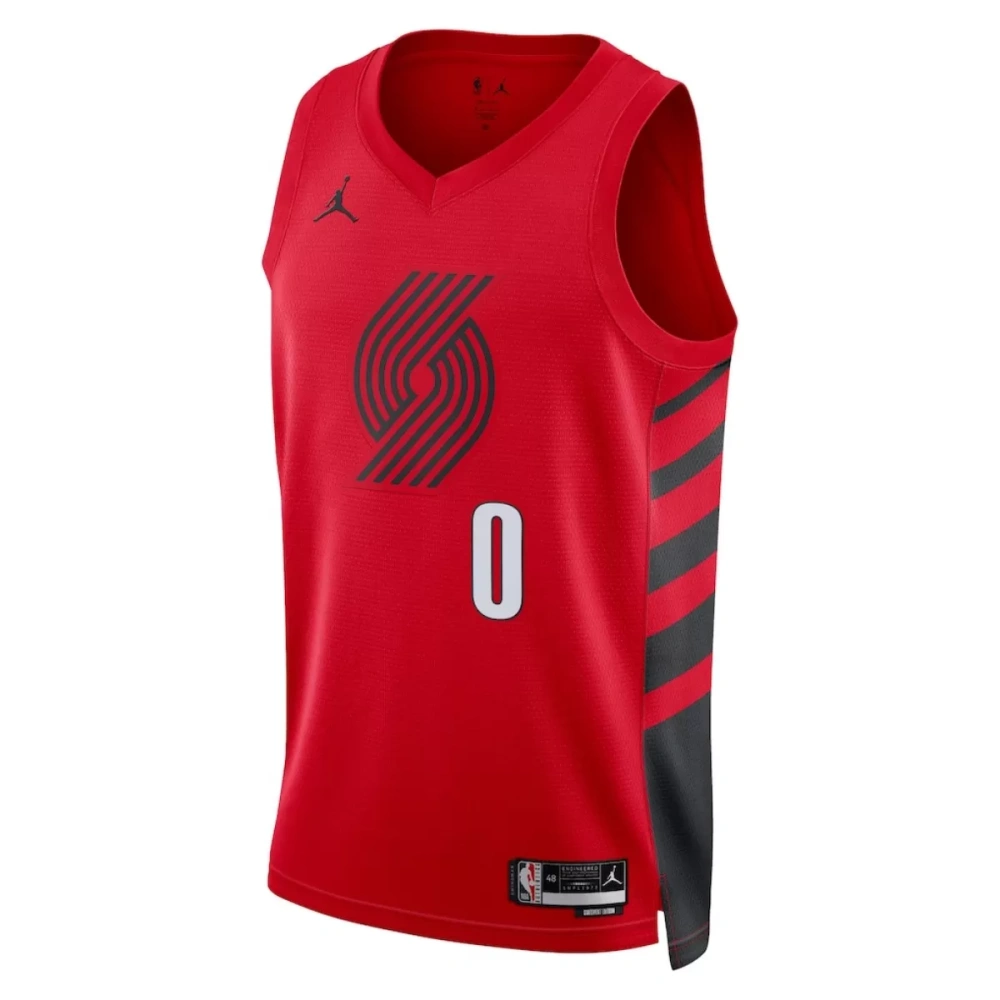 Unisex Portland Trail Blazers Damian Lillard #0 Red Swingman Jersey - Statement Edition