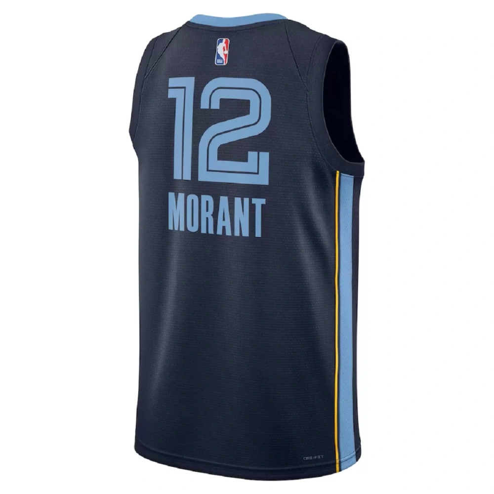 Unisex Memphis Grizzlies Grizzlies Ja Morant #12 Navy Swingman Jersey - Icon Edition