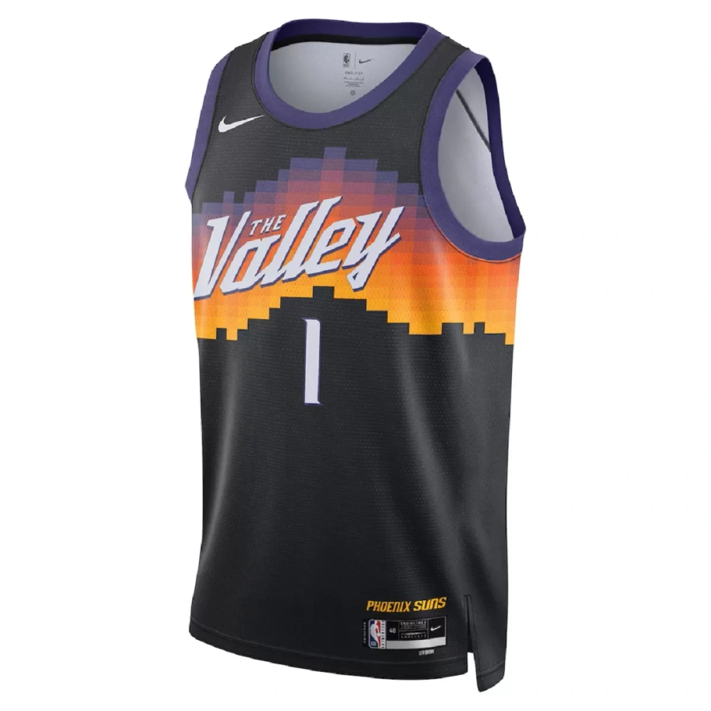 Unisex Phoenix Suns Devin Booker #1 Black Swingman Jersey 2025/26 - City Edition
