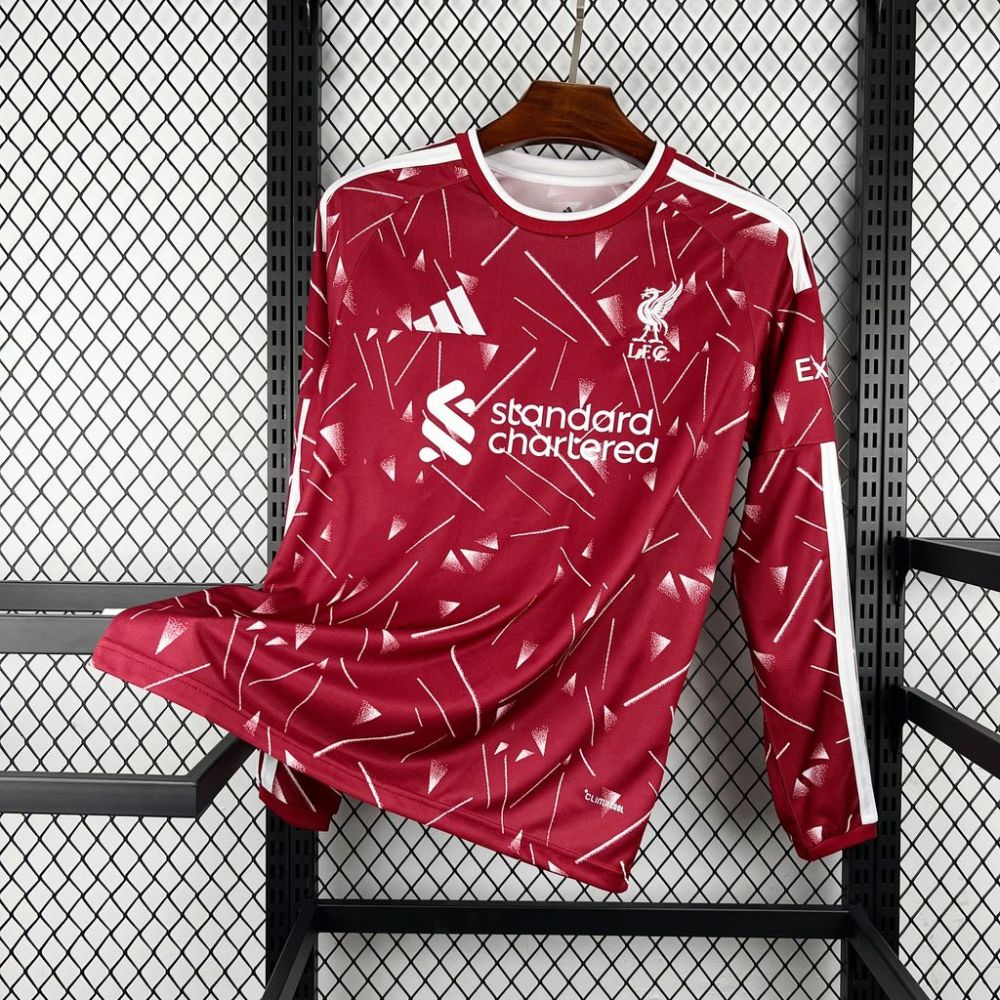 26-27 Liverpool Home Soccer Jersey Long Sleeve