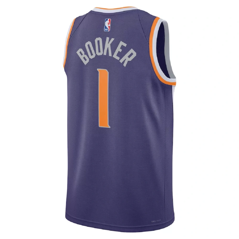 Unisex Phoenix Suns Devin Booker #1 Purple Swingman Jersey - Icon Edition