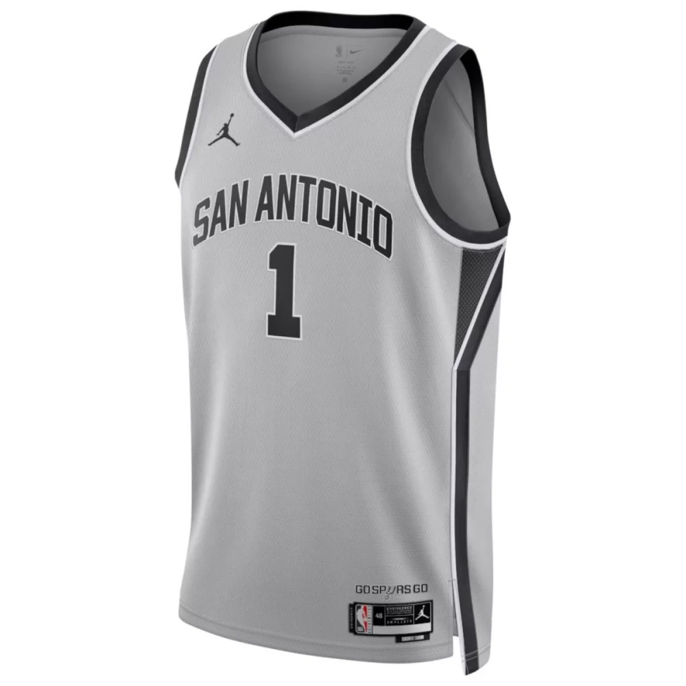 Unisex San Antonio Spurs Victor Wembanyama #1 Silver Swingman Jersey - Statement Edition