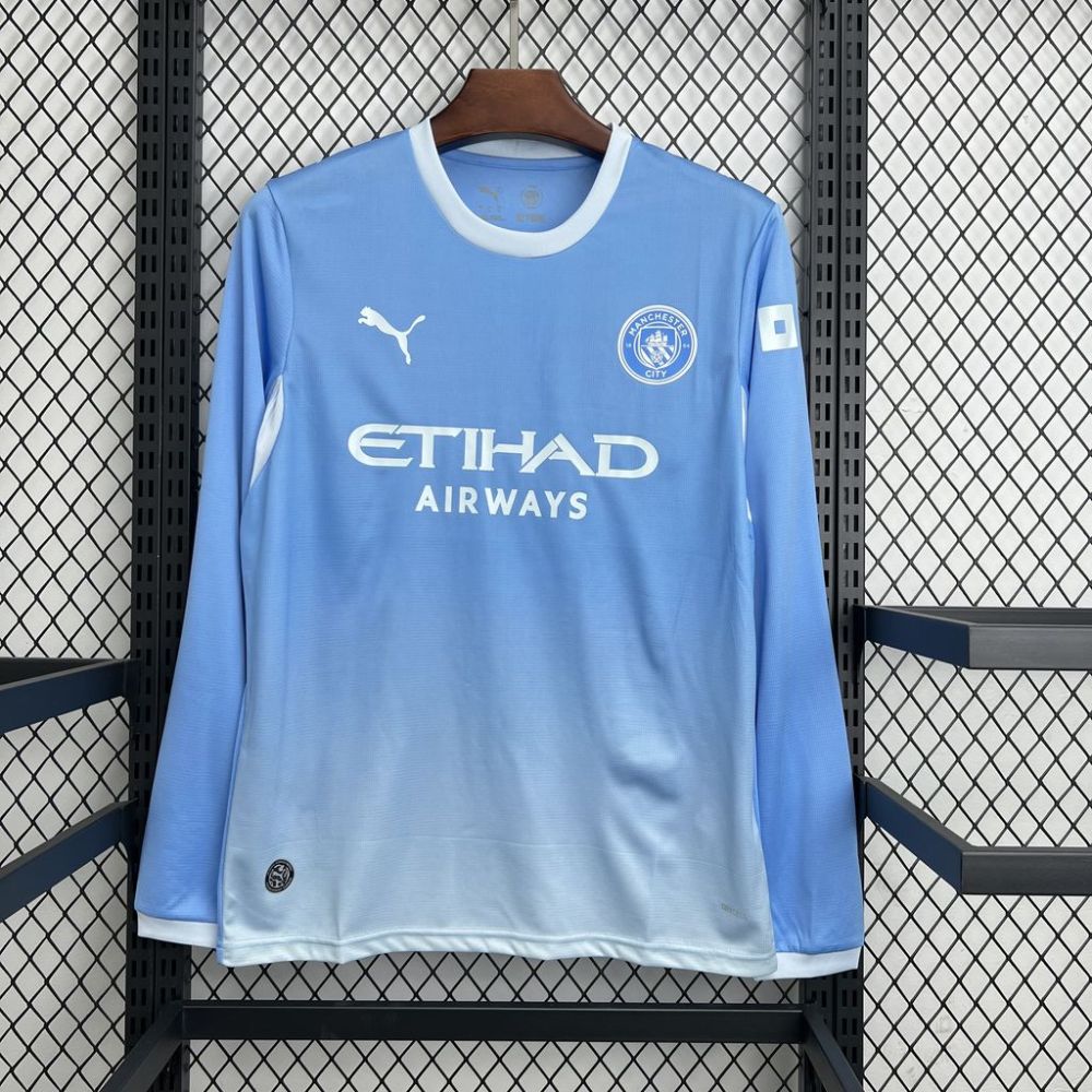 26-27 Manchester City Home Soccer Jersey Long Sleeve