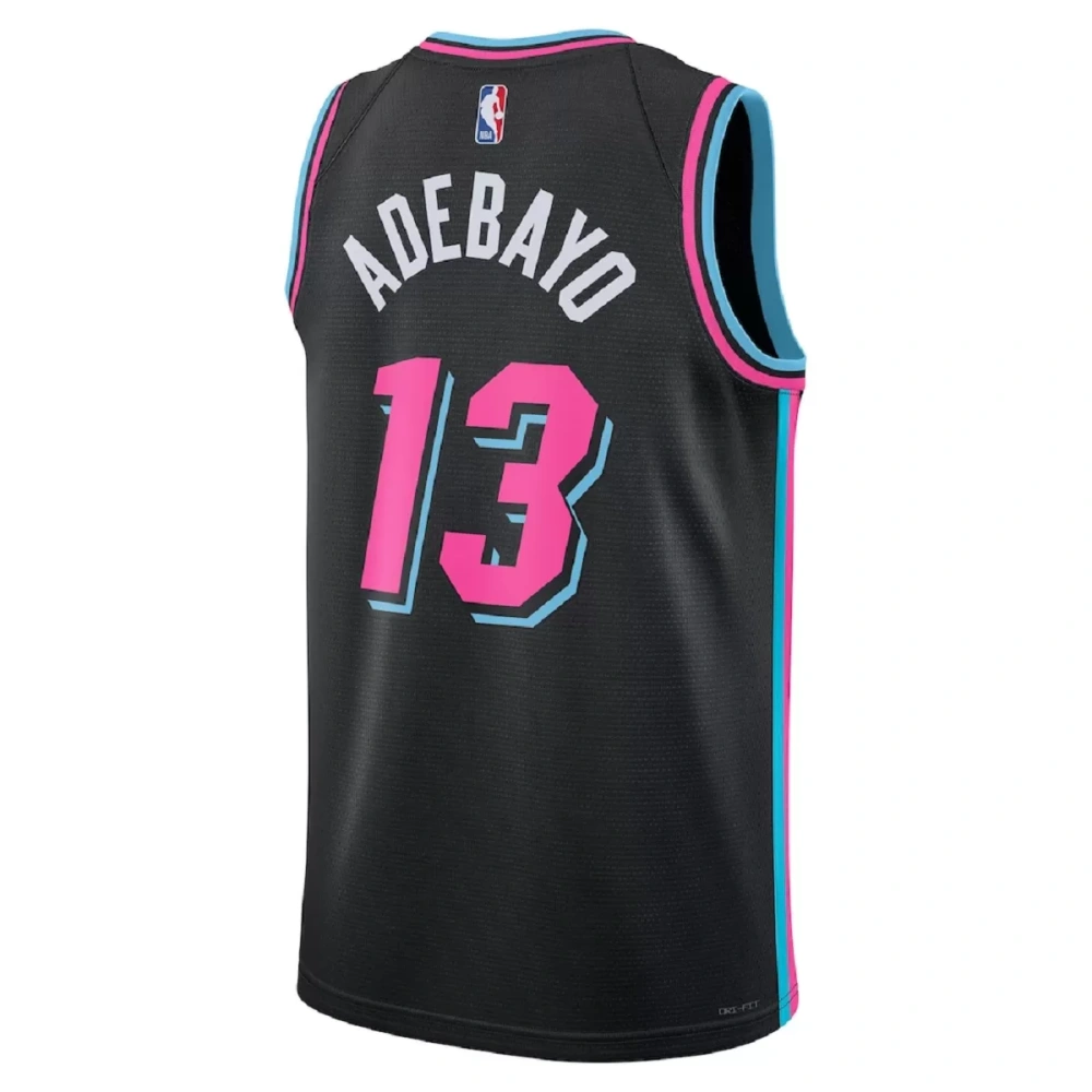 Unisex Miami Heat Bam Adebayo #13 Black Swingman Jersey 2025/26 - City Edition