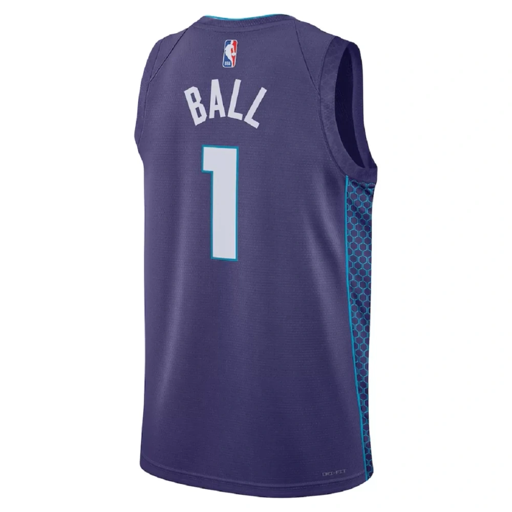 Unisex Charlotte Hornets LaMelo Ball #1 Purple Swingman Jersey - Statement Edition