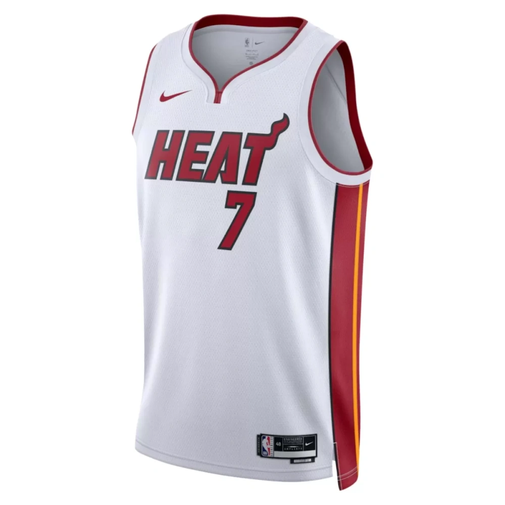 Unisex Miami Heat Giannis Antetokounmpo #7 White Swingman Jersey - Association Edition