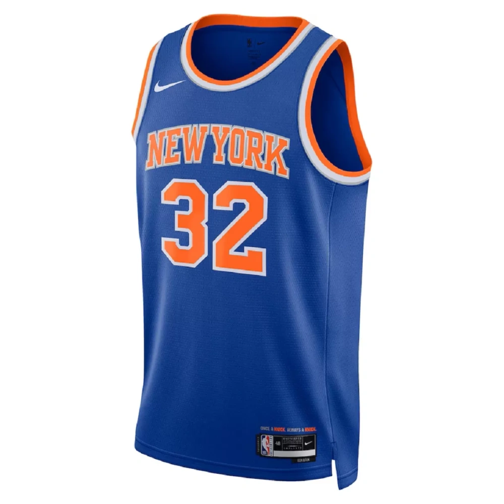 Unisex New York Knicks Karl-Anthony Towns #32 Blue Swingman Jersey - Icon Edition