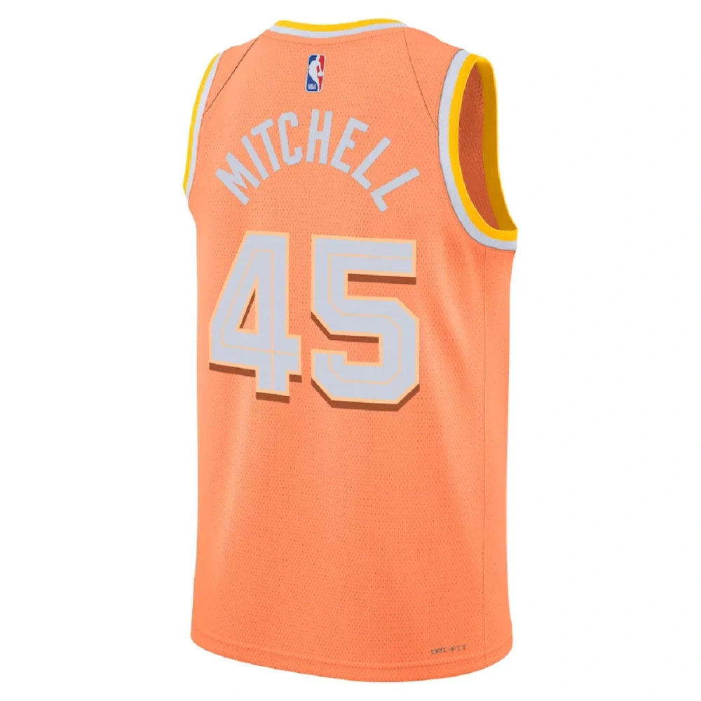Unisex Cleveland Cavaliers Donovan Mitchell #45 Orange Swingman Jersey 2025/26 - City Edition