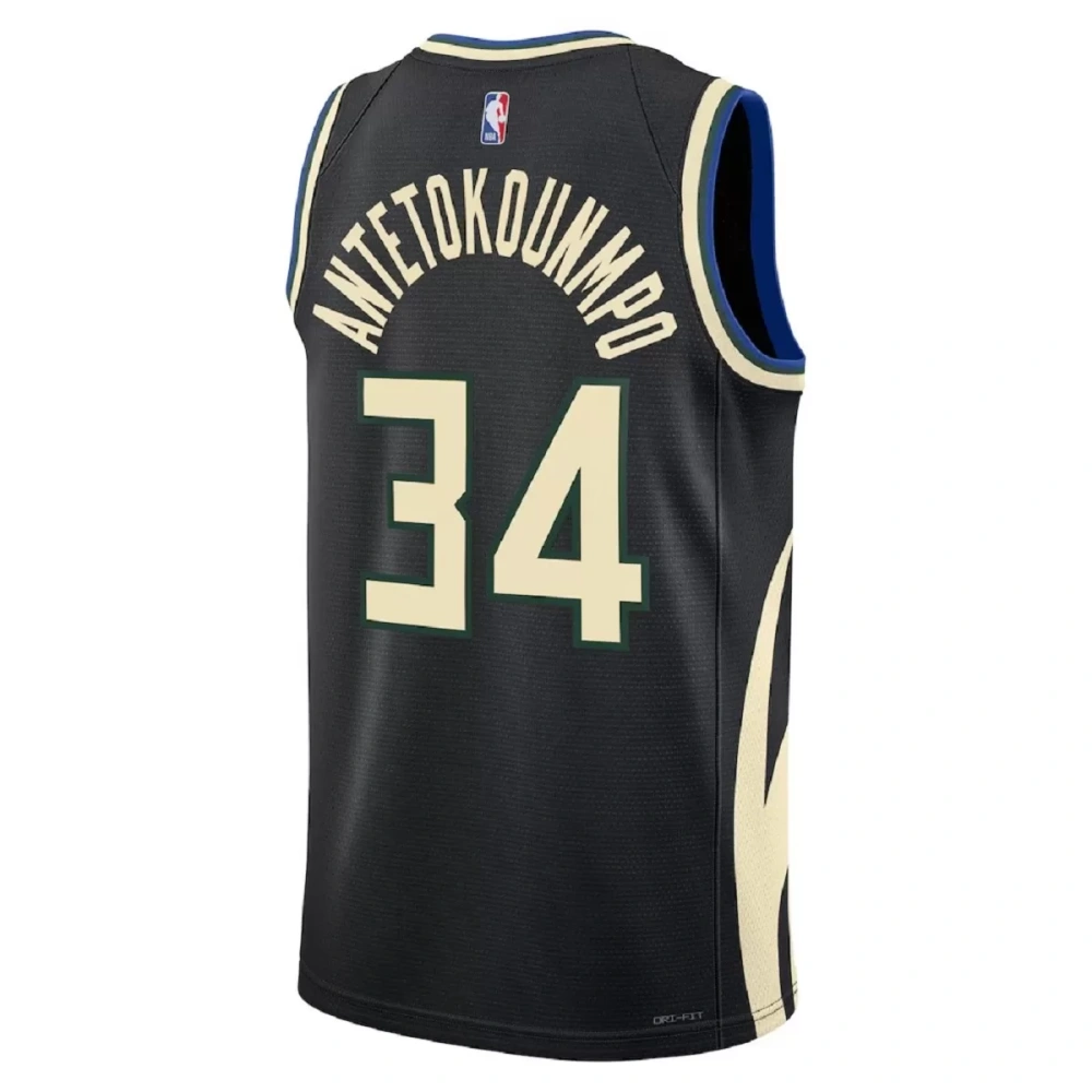 Unisex Milwaukee Bucks Giannis Antetokounmpo #34 Black Swingman Jersey - Statement Edition
