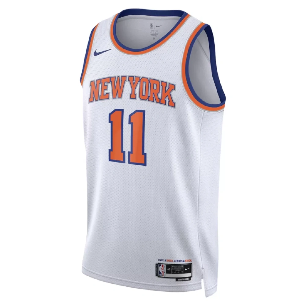 Unisex New York Knicks Jalen Brunson #11 White Swingman Jersey - Association Edition