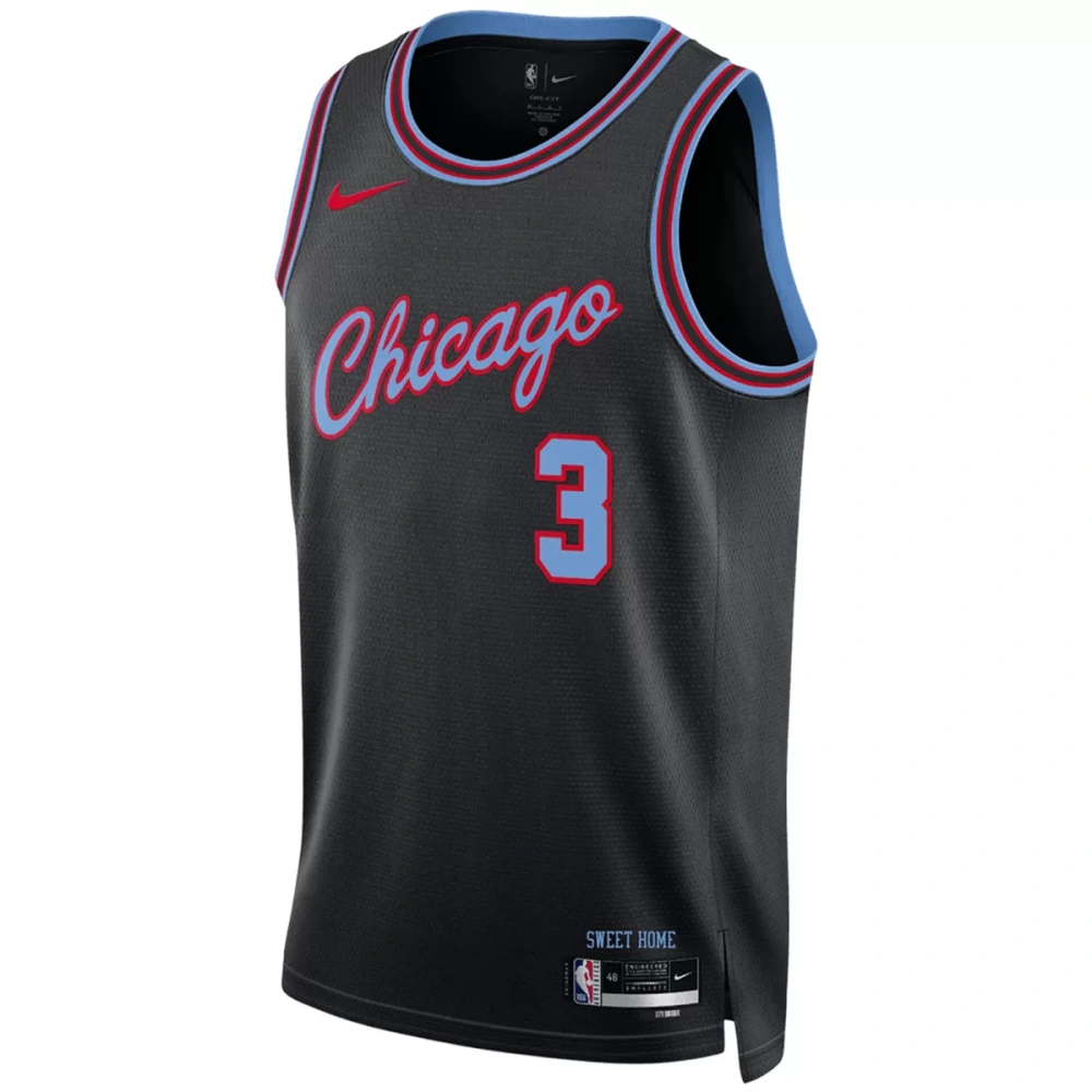 Unisex New York Knicks GIDDEY #3 Black Swingman Jersey 2025/26 - City Edition