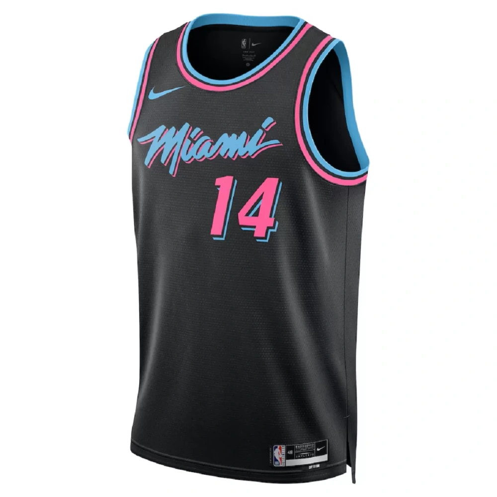 Unisex Miami Heat Tyler Herro #14 Black Swingman Jersey 2025/26 - City Edition