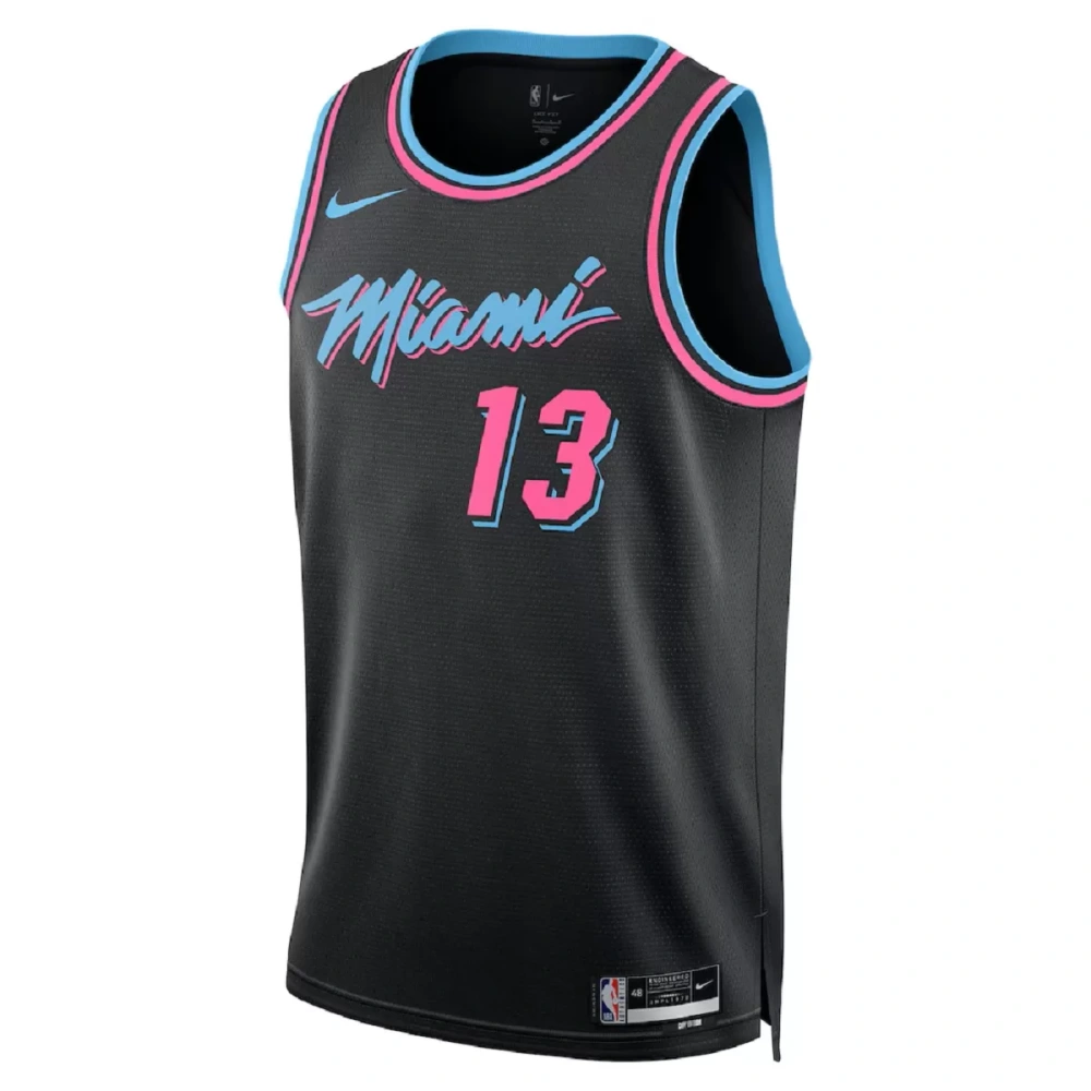 Unisex Miami Heat Bam Adebayo #13 Black Swingman Jersey 2025/26 - City Edition