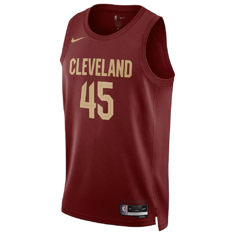 Unisex Cleveland Cavaliers Donovan Mitchell #45 Wine Swingman Jersey - Icon Edition