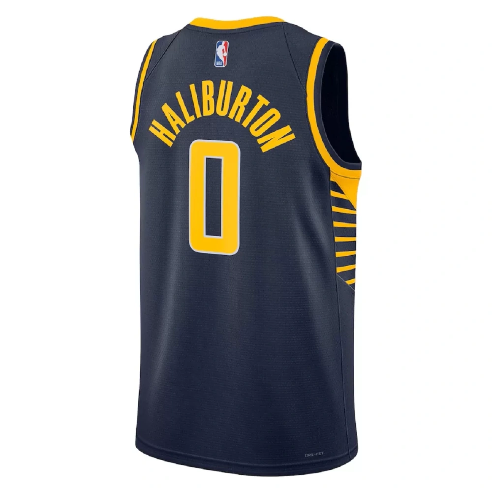 Unisex Indiana Pacers Tyrese Haliburton #0 Navy Swingman Jersey - Icon Edition
