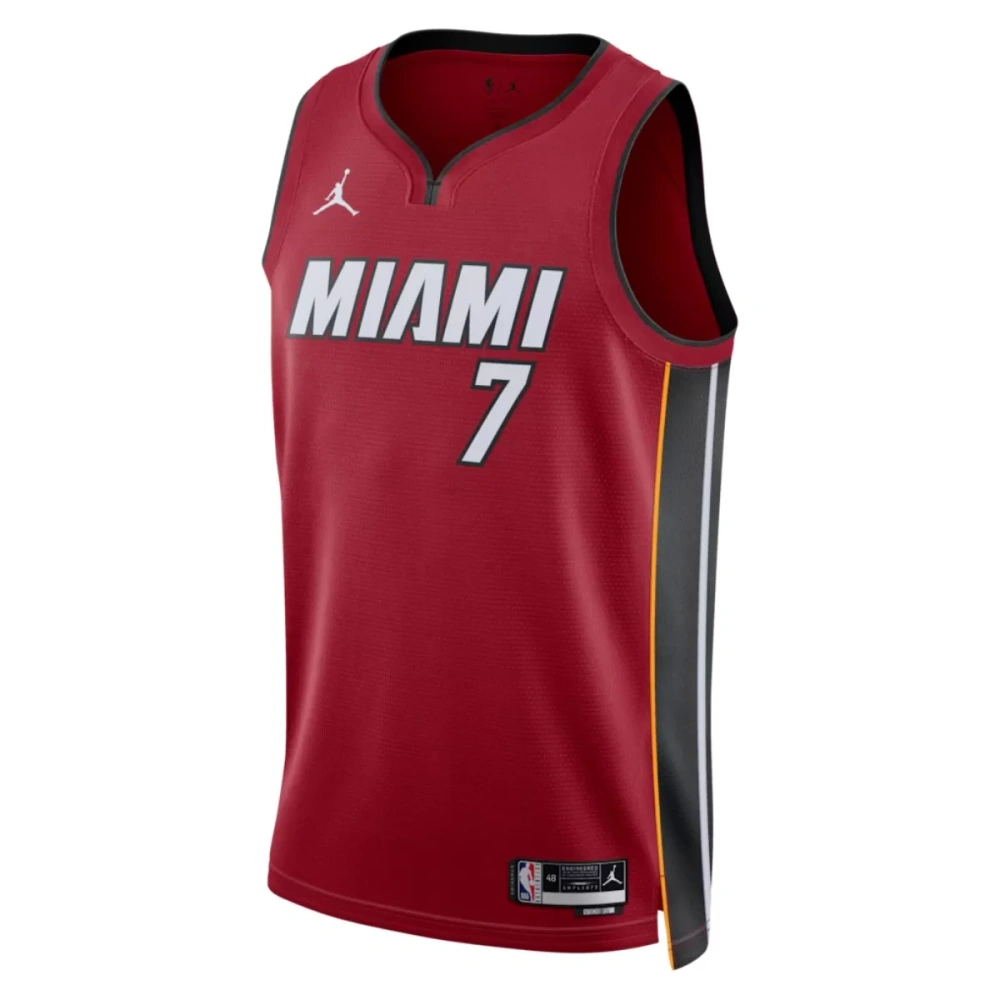 Unisex Miami Heat Giannis Antetokounmpo #7 Red Swingman Jersey - Statement Edition