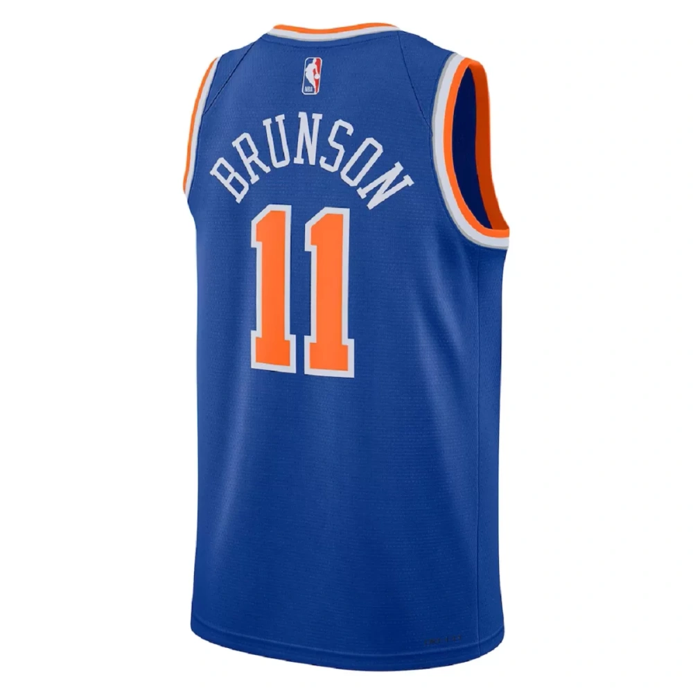 Unisex New York Knicks Jalen Brunson #11 Blue Swingman Jersey - Icon Edition