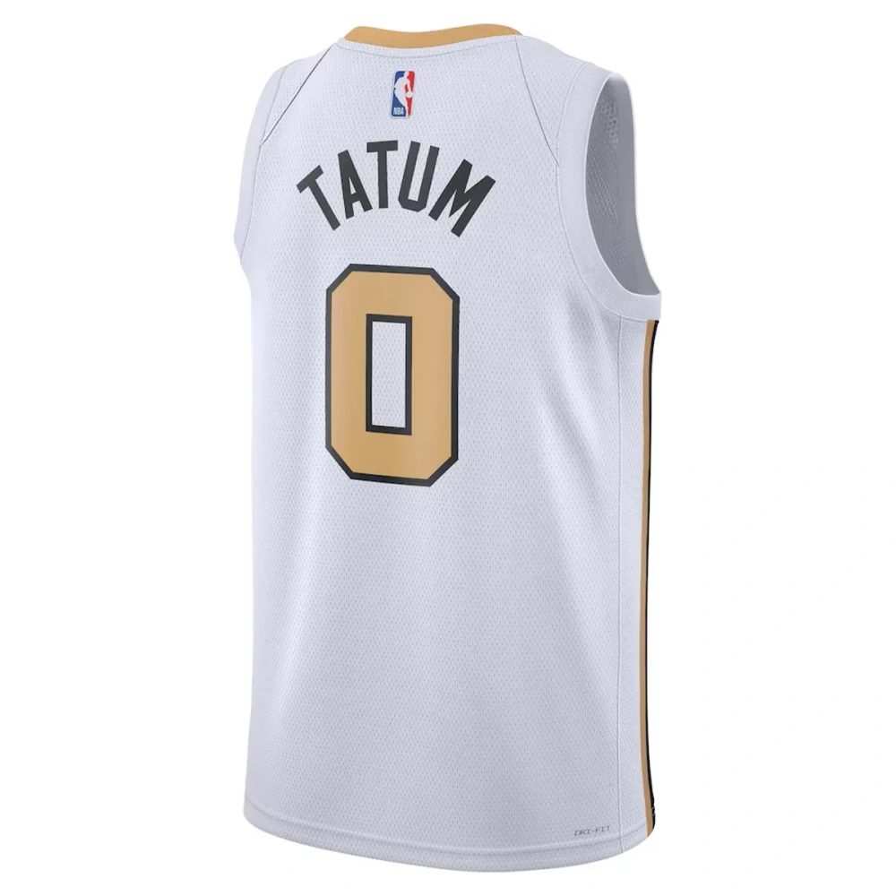 Unisex Boston Celtics Jayson Tatum #0 White Swingman Jersey 2025/26 - City Edition