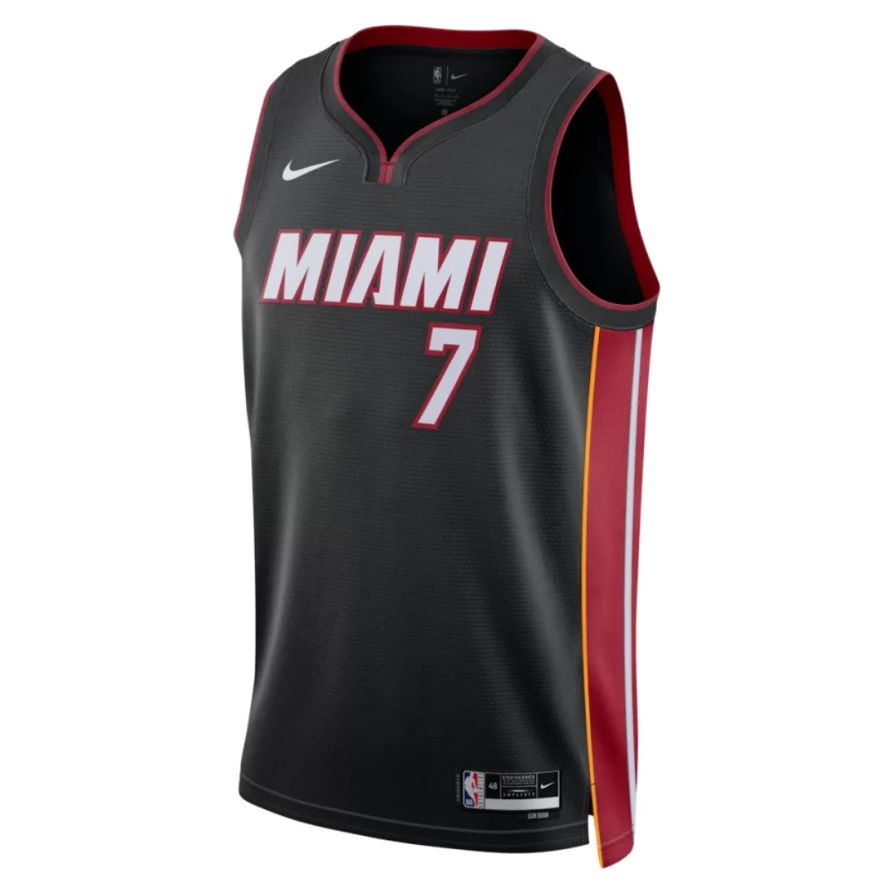Unisex Miami Heat Giannis Antetokounmpo #7 Black Swingman Jersey - Icon Edition