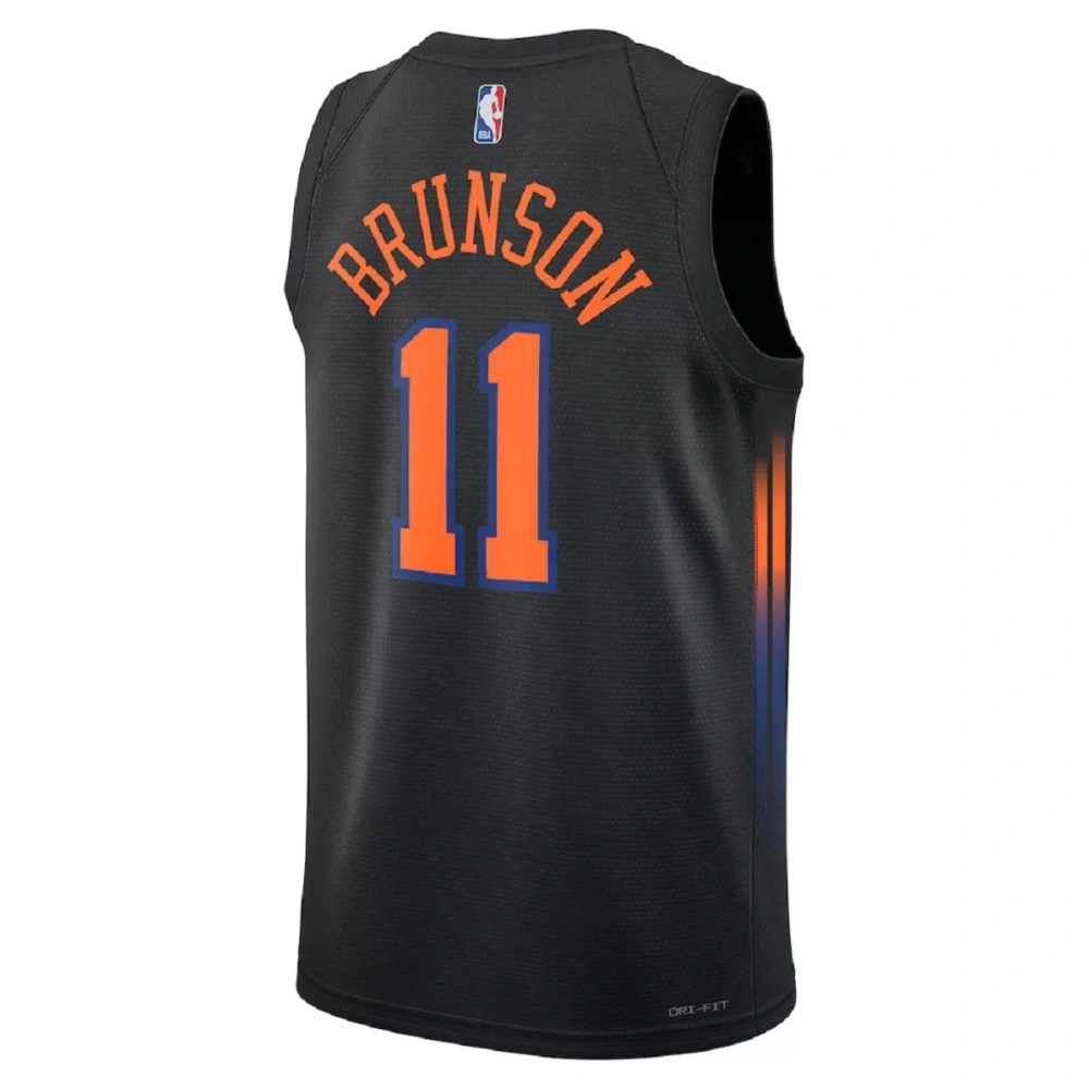 Unisex New York Knicks Jalen Brunson #11 Black Swingman Jersey - Statement Edition