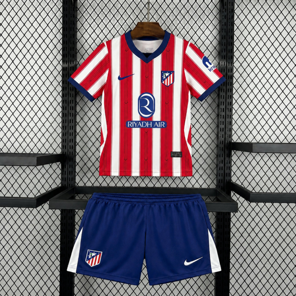 26-27 Atletico Madrid Home Soccer Kids Kit