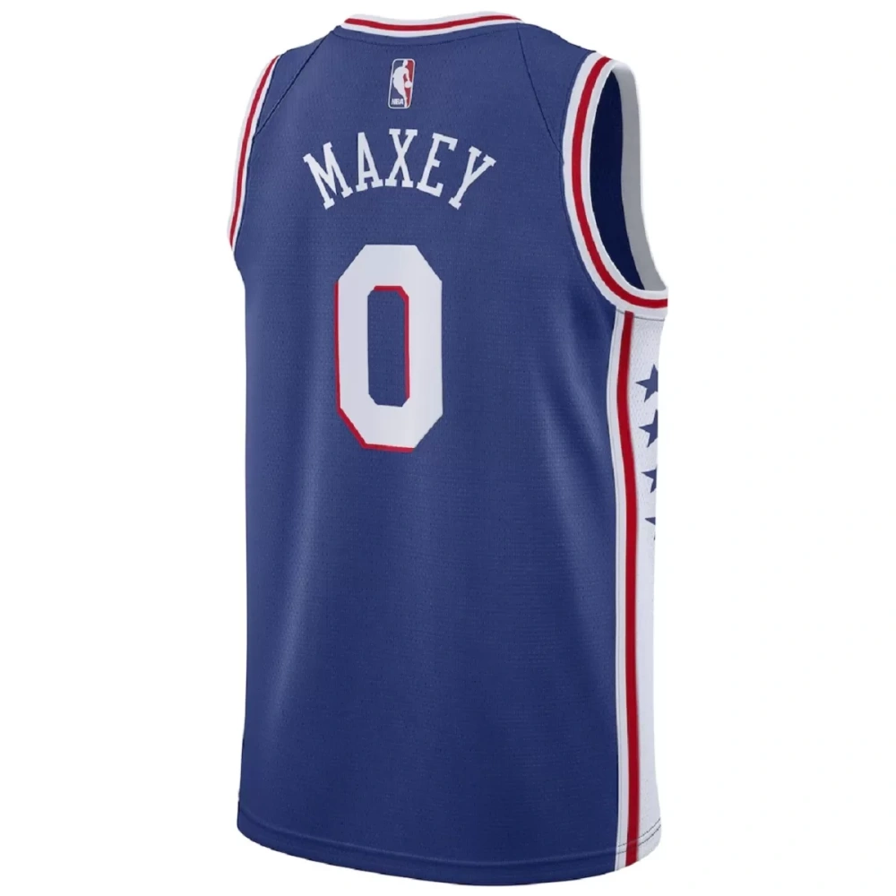 Unisex Philadelphia 76ers Tyrese Maxey #0 Royal Swingman Jersey - Icon Edition