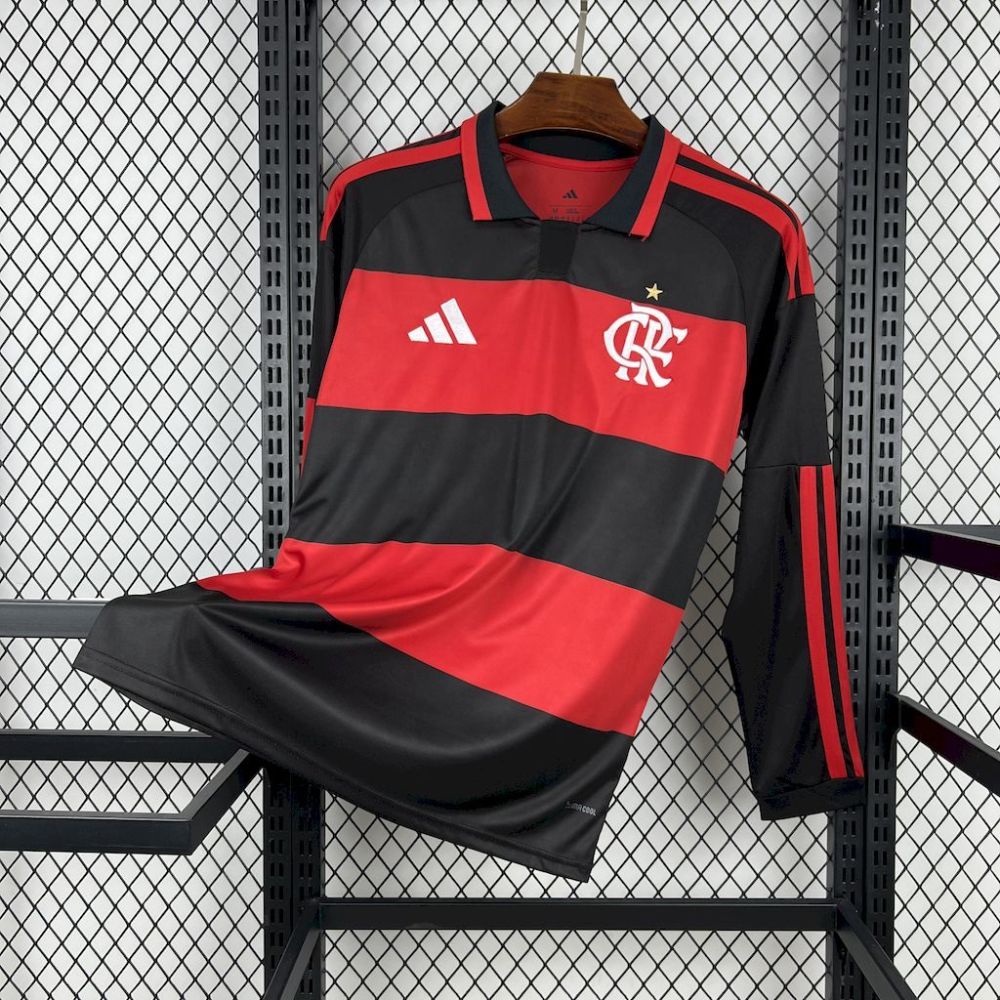 26-27 CR Flamengo Home Soccer Jersey Long Sleeve