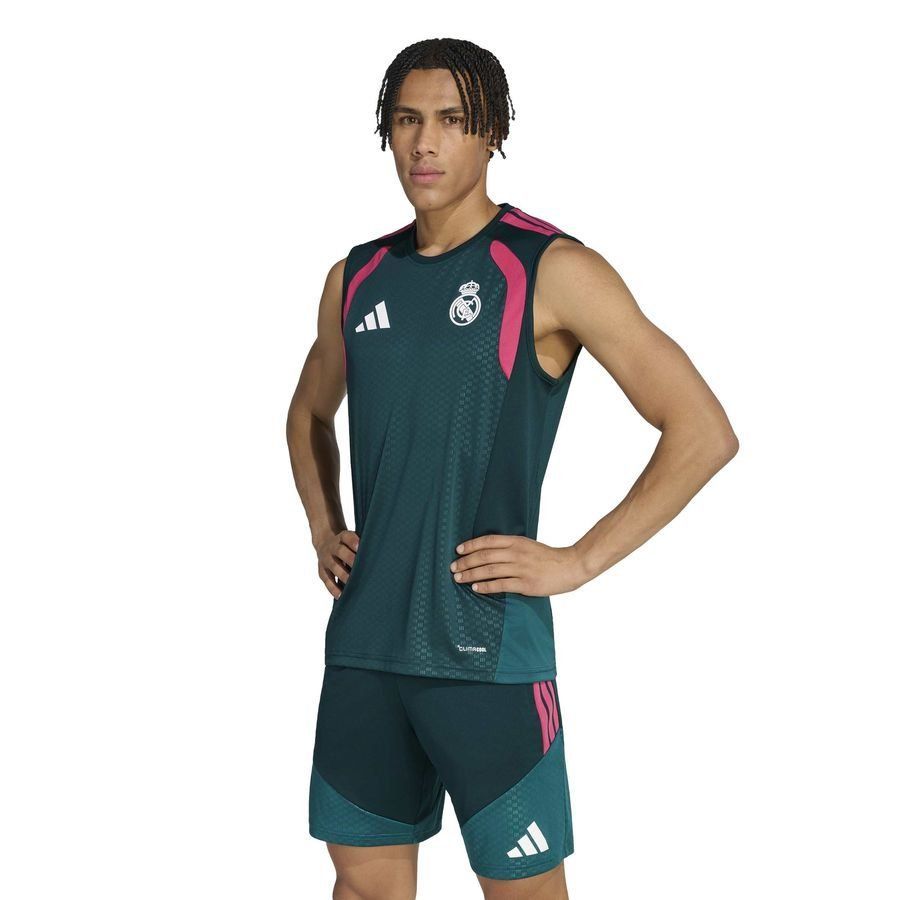 Real Madrid T-Shirt Tiro 26 Sleeveless - Aurora Ivy/Wild Pink