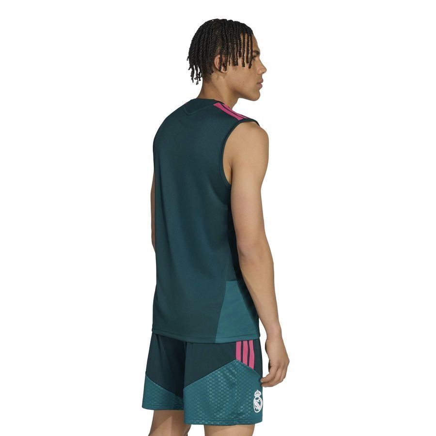 Real Madrid T-Shirt Tiro 26 Sleeveless - Aurora Ivy/Wild Pink
