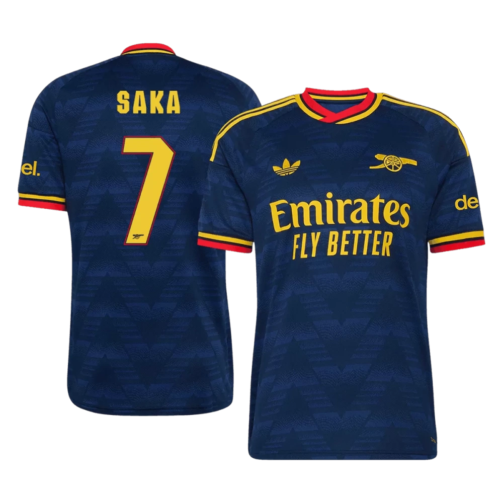 SAKA #7 Arsenal Away Jersey 2026/27 - UCL Font