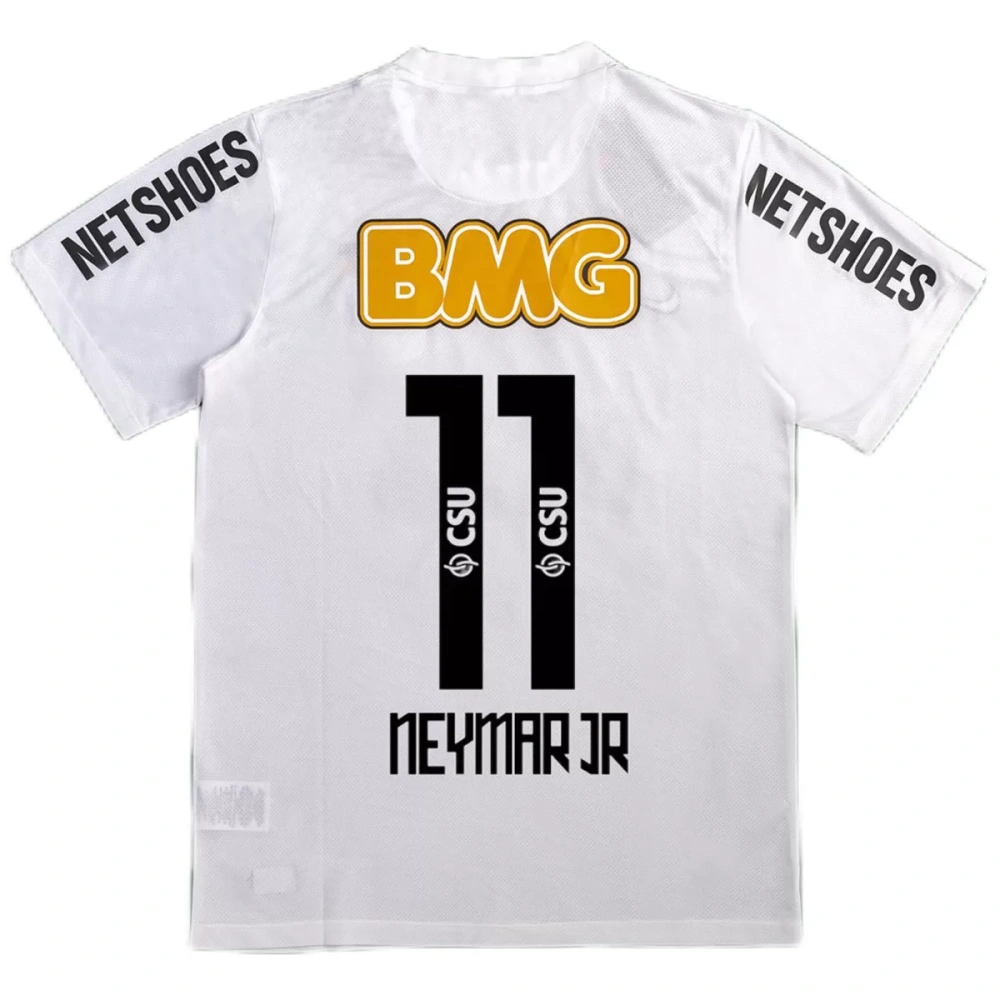 Neymar Jr #11 Retro Santos FC Home Jersey 2011/12