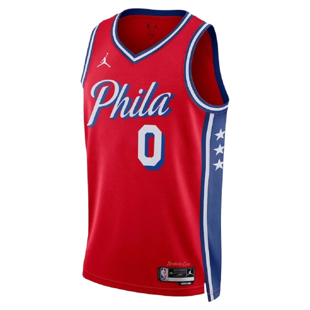 Unisex Philadelphia 76ers Tyrese Maxey #0 Red Swingman Jersey - Statement Edition