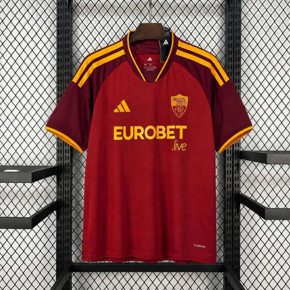 26-27 AS Roma Home Soccer Jersey