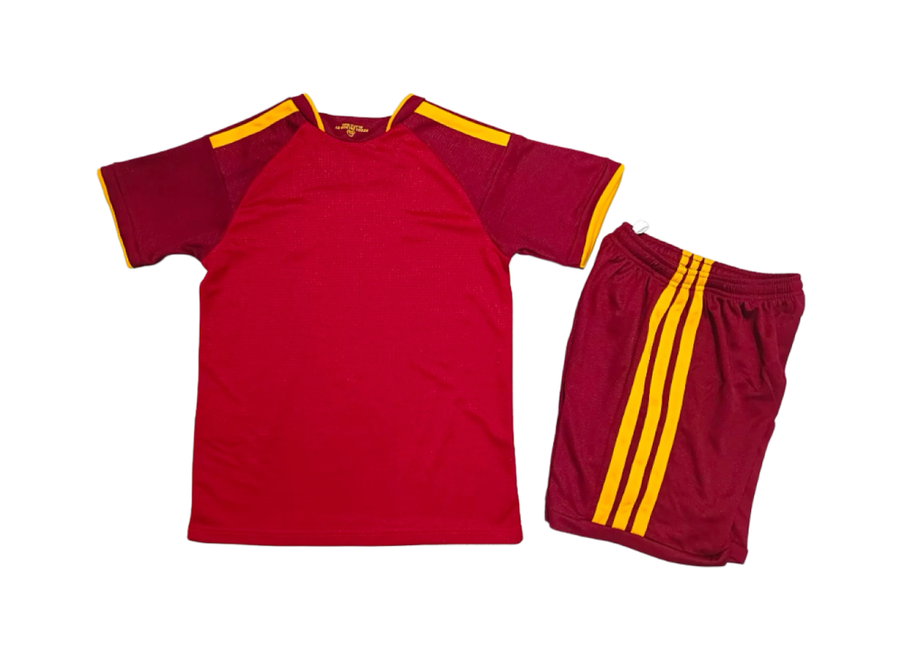 26-27 AS Roma Home Soccer Kids Kit