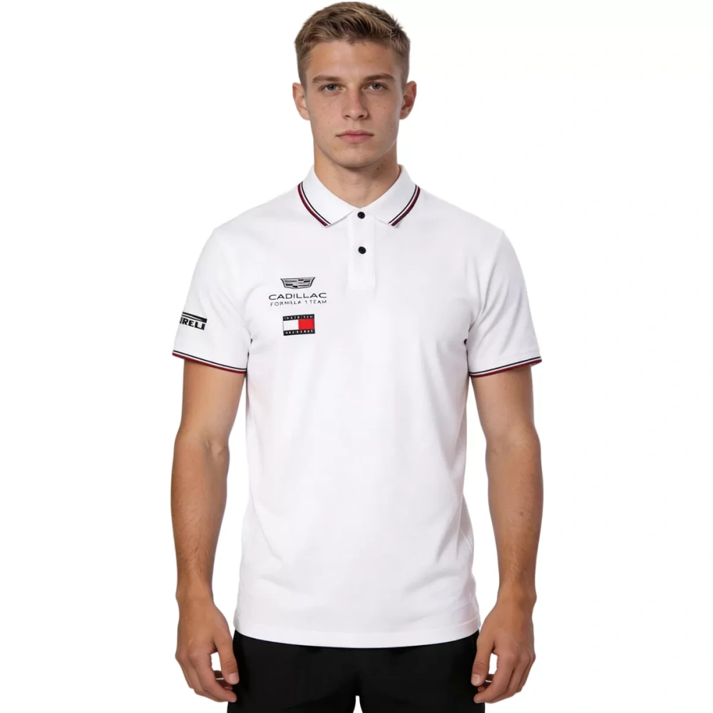 Cadillac F1 Racing Team White Polo Shirt 2026