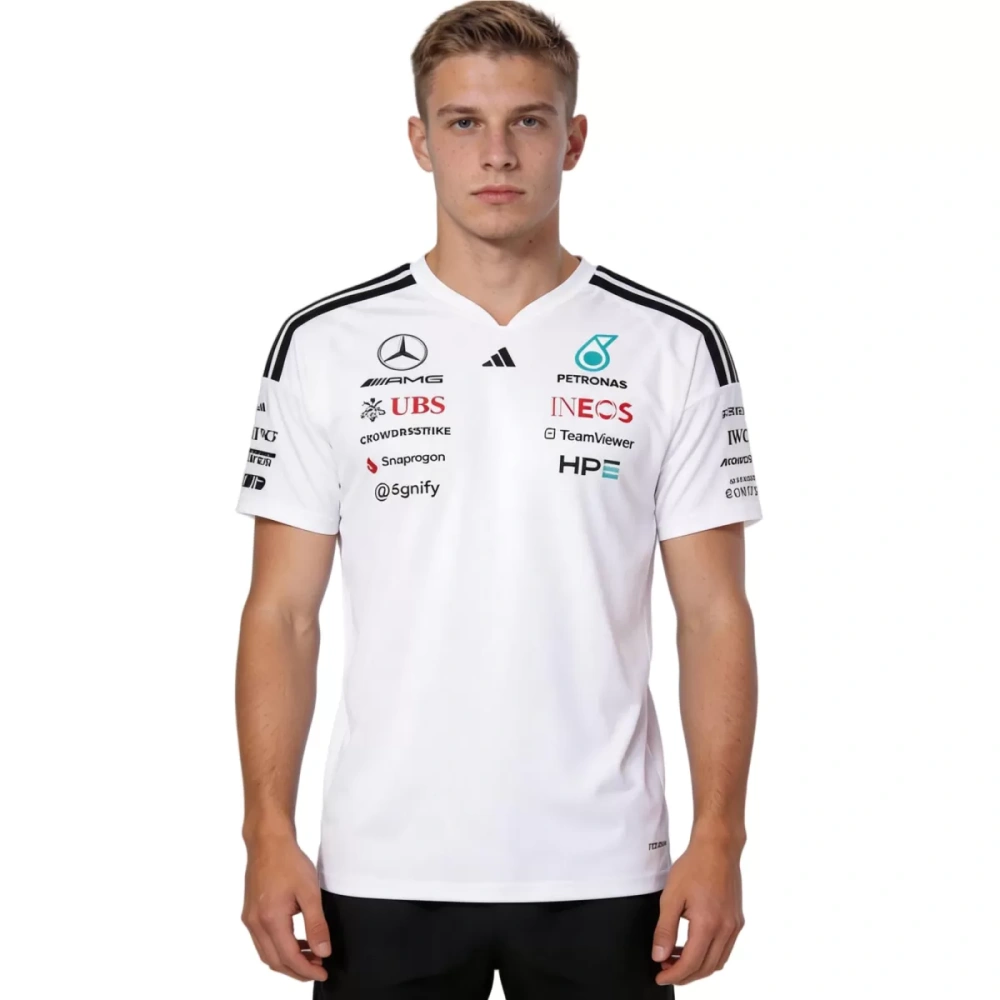 Mercedes AMG Petronas F1 White Team Driver T-Shirt 2026