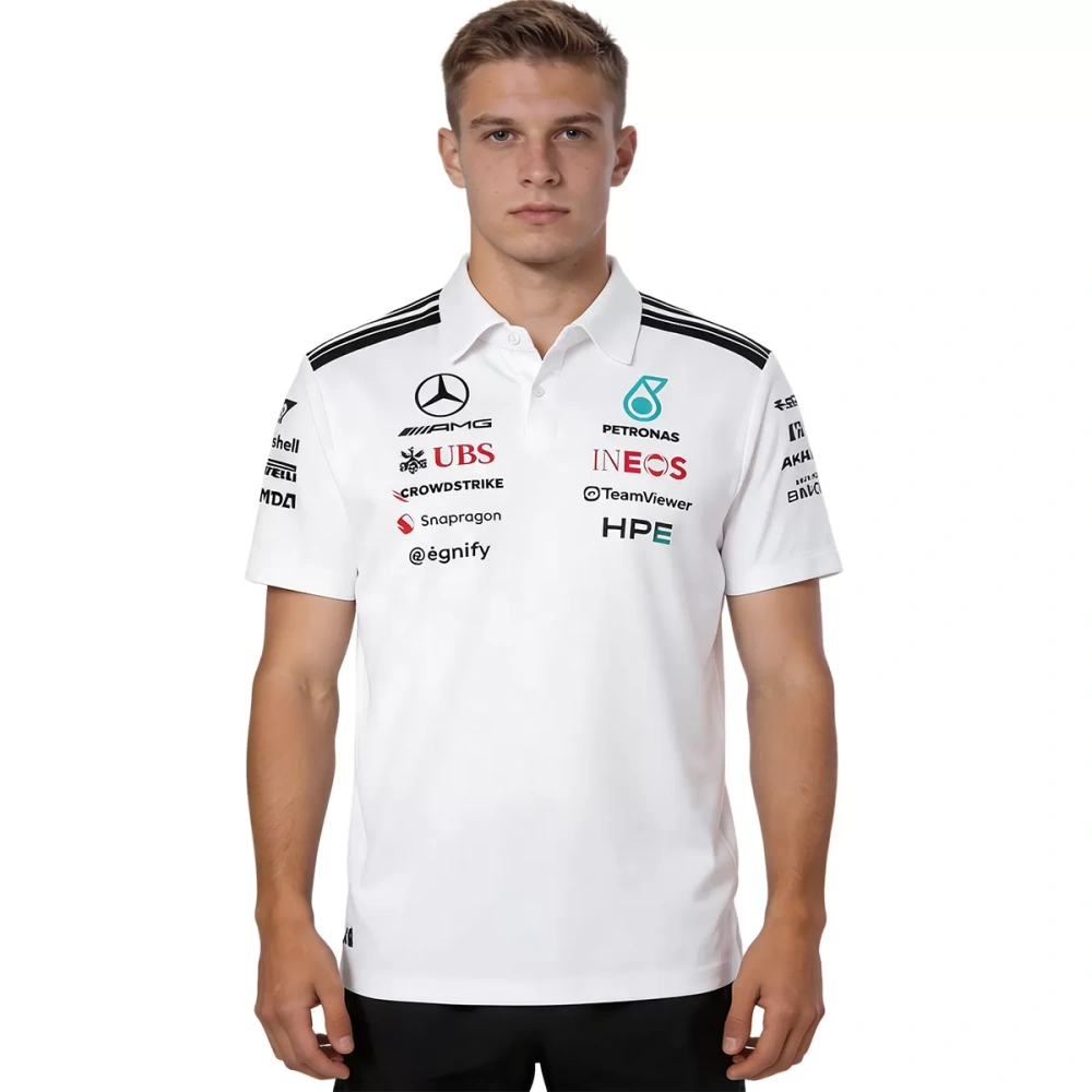Mercedes AMG Petronas White F1 Team Polo 2026