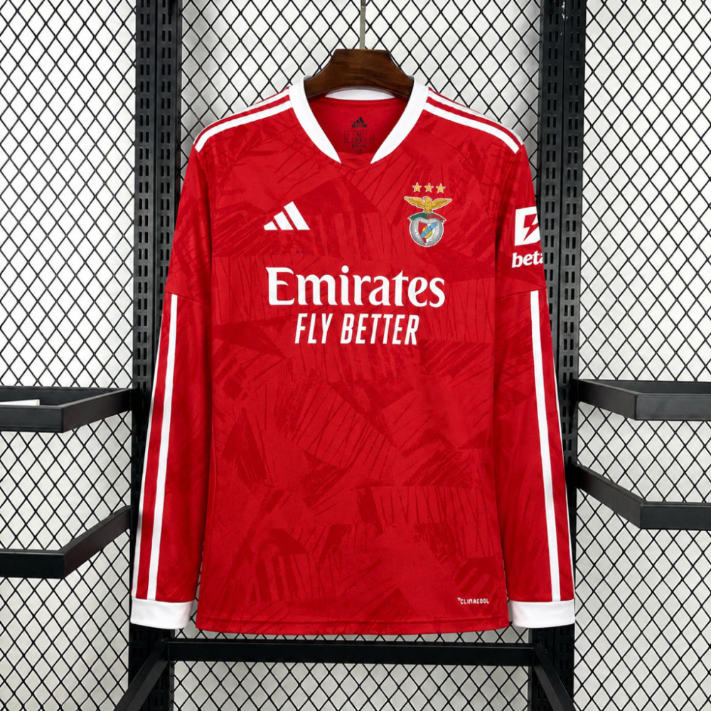 26-27 SL Benfica Home Football Jersey Long Sleeve