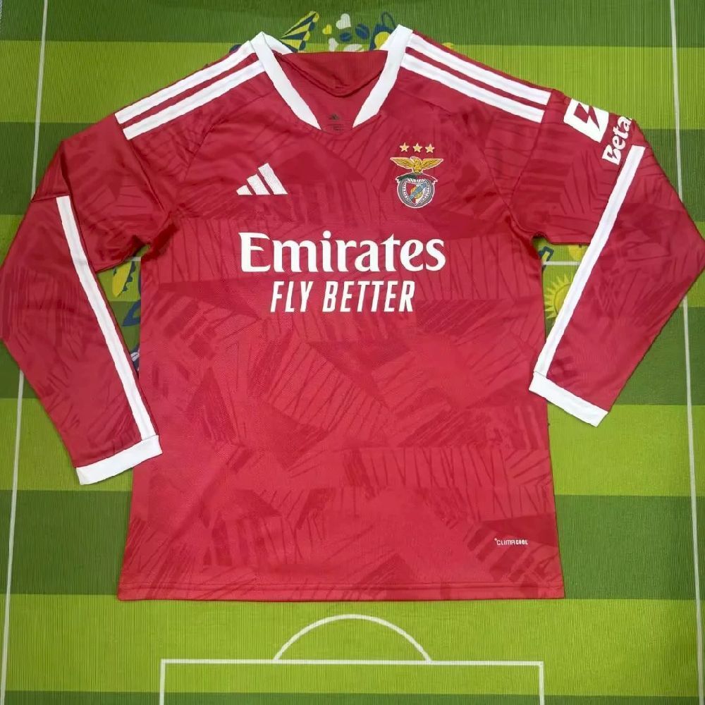 26-27 SL Benfica Home Football Jersey Long Sleeve