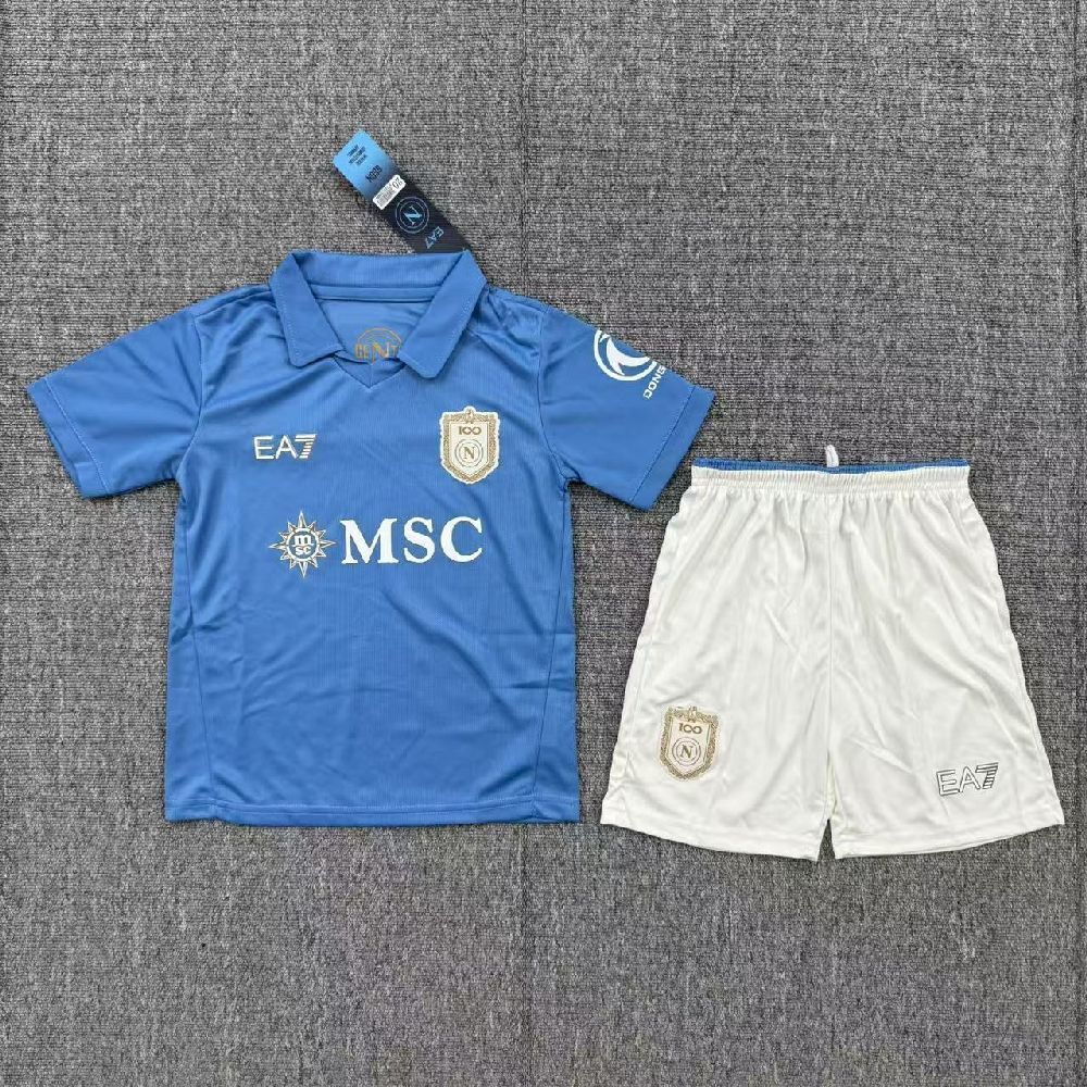 26-27 Napoli Home Soccer Kids Kit