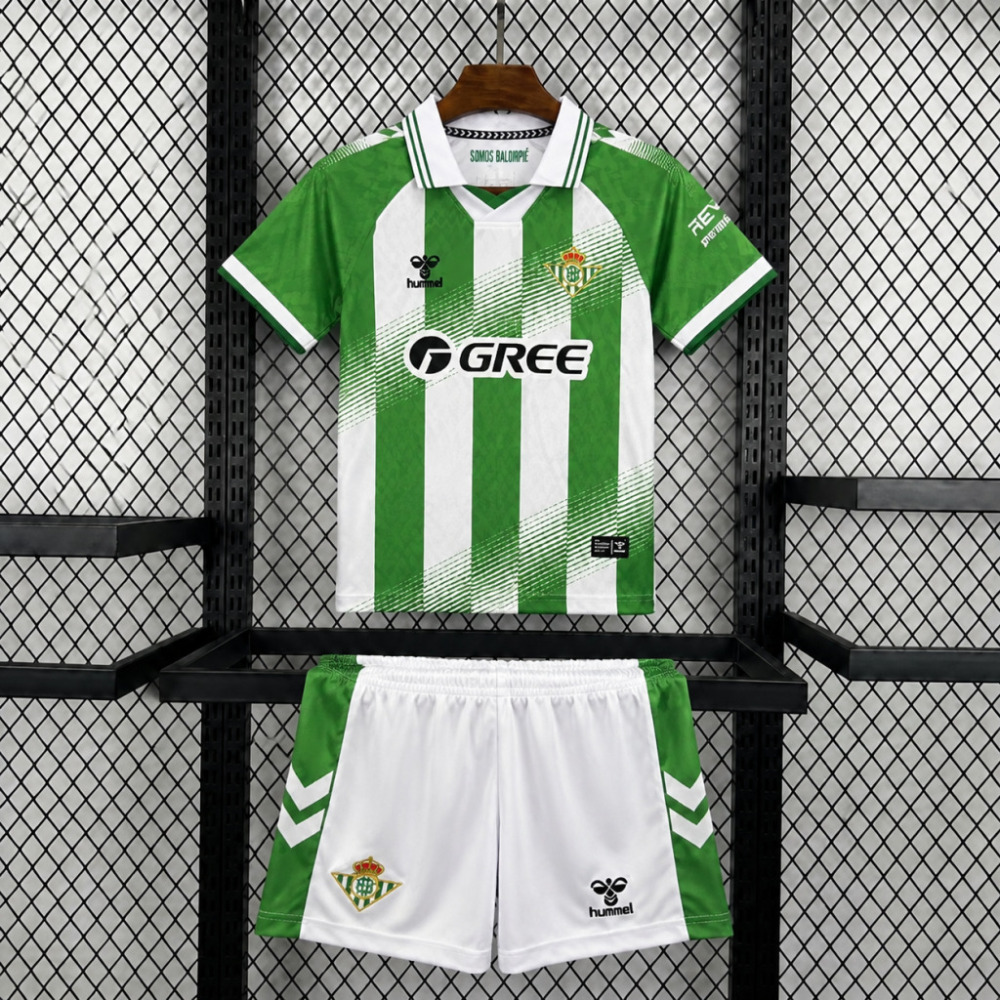 26-27 Real Betis Home Football Kids Kit
