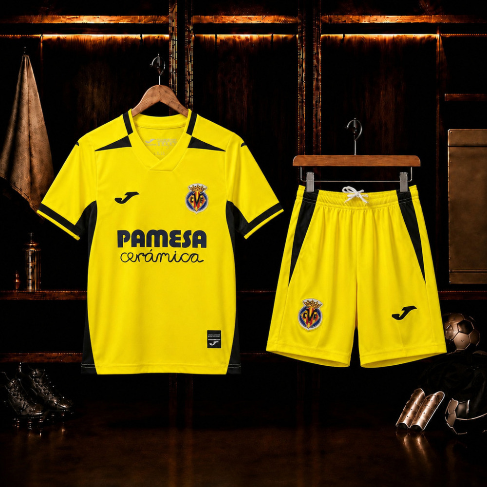 26-27 Villarreal CF Home Soccer Kids Kit