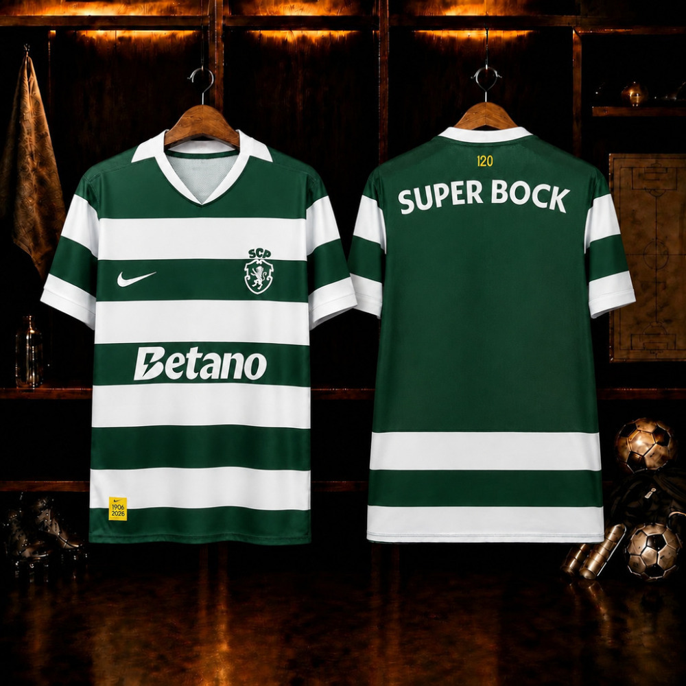 26-27 Sporting CP  Home Soccer Jersey