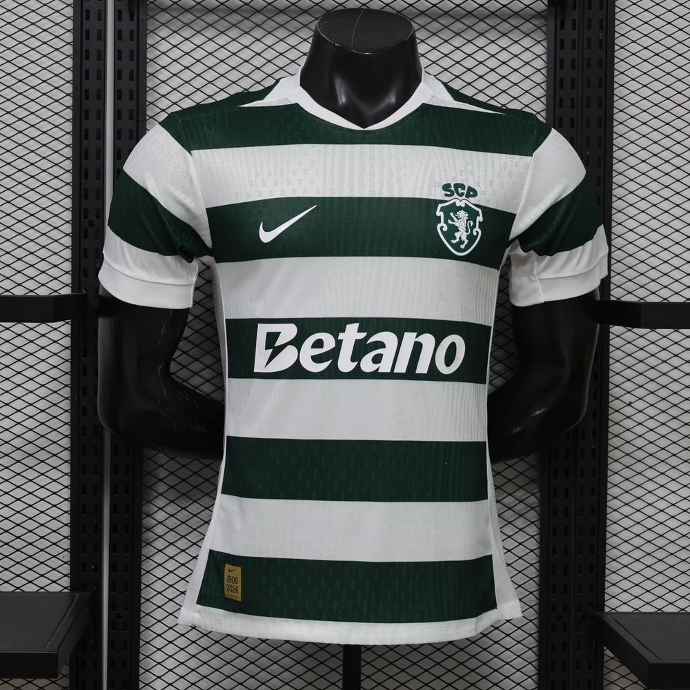 26-27 Sporting CP  Home Soccer Jersey Player Version