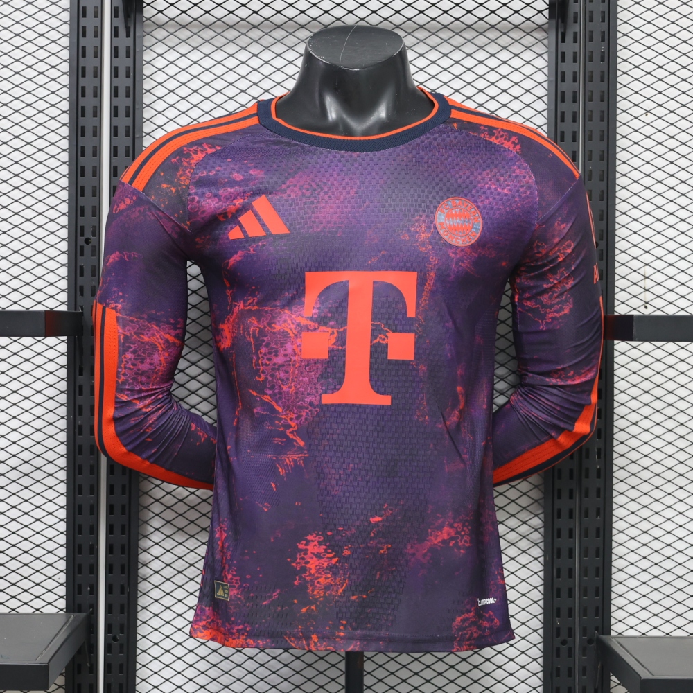 26-27 Bayern Munich Third Away Football Jersey Player Version Long Sleeve